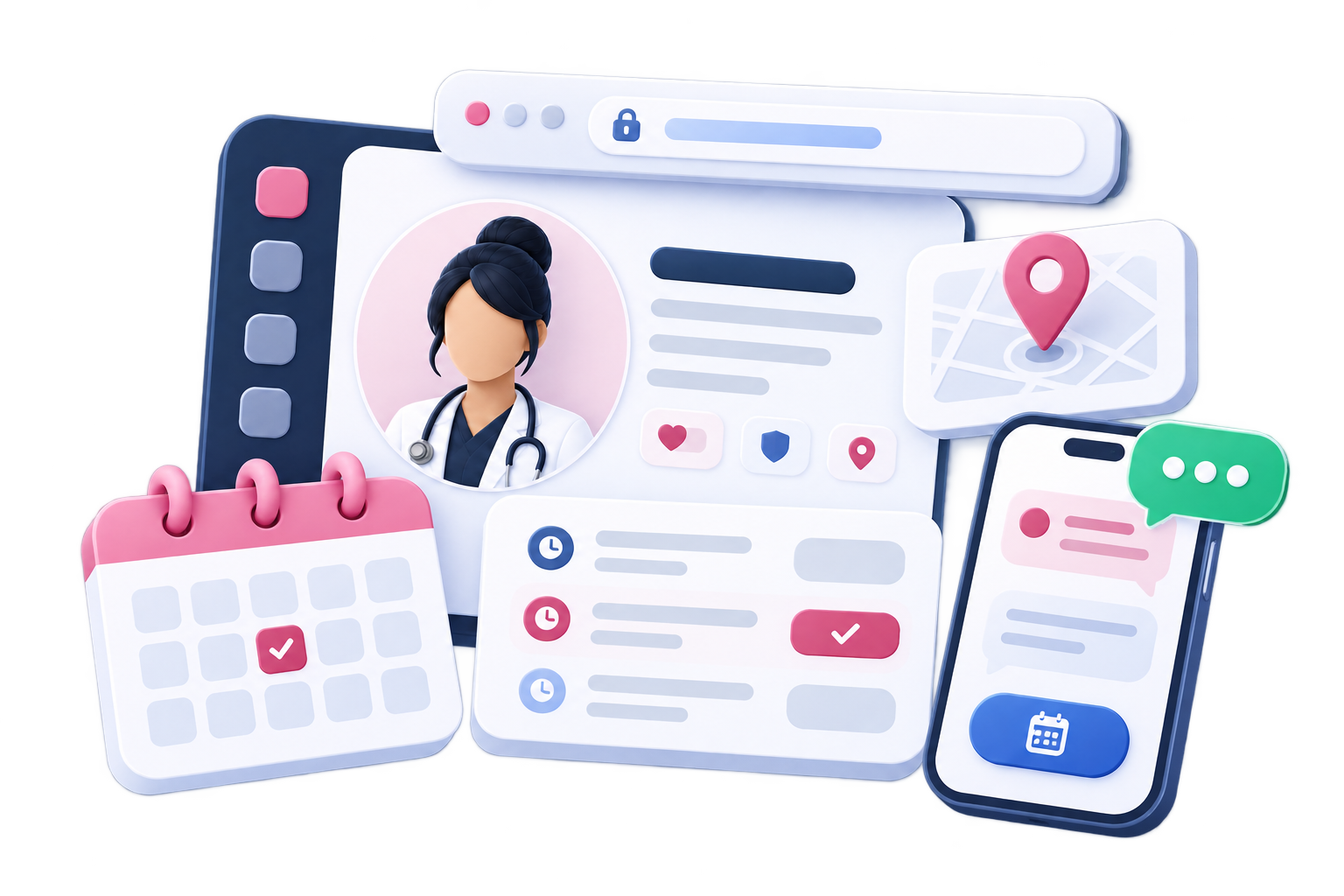Domain and appointments illustration