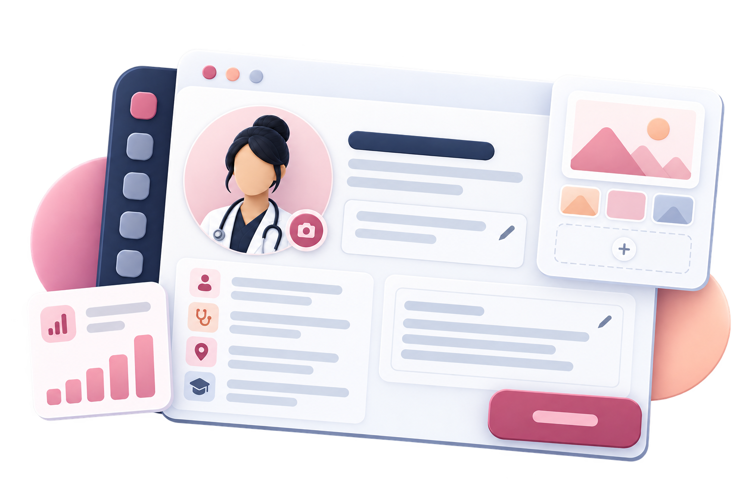 Template Three illustration