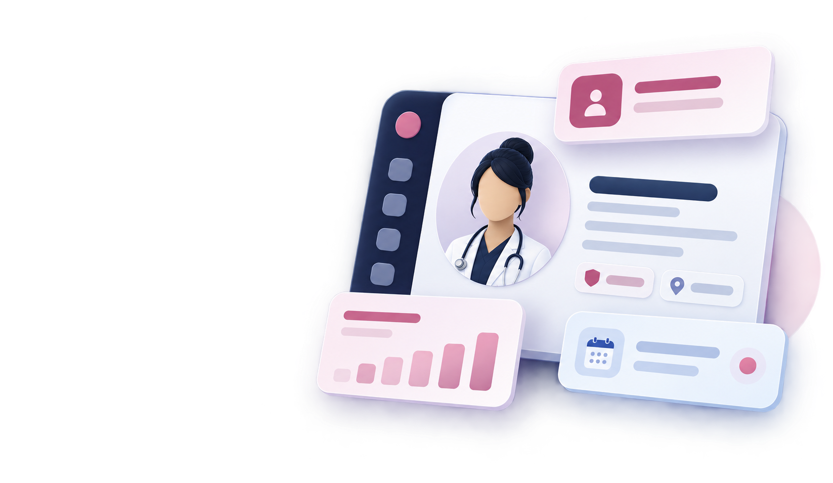 Professional profile illustration