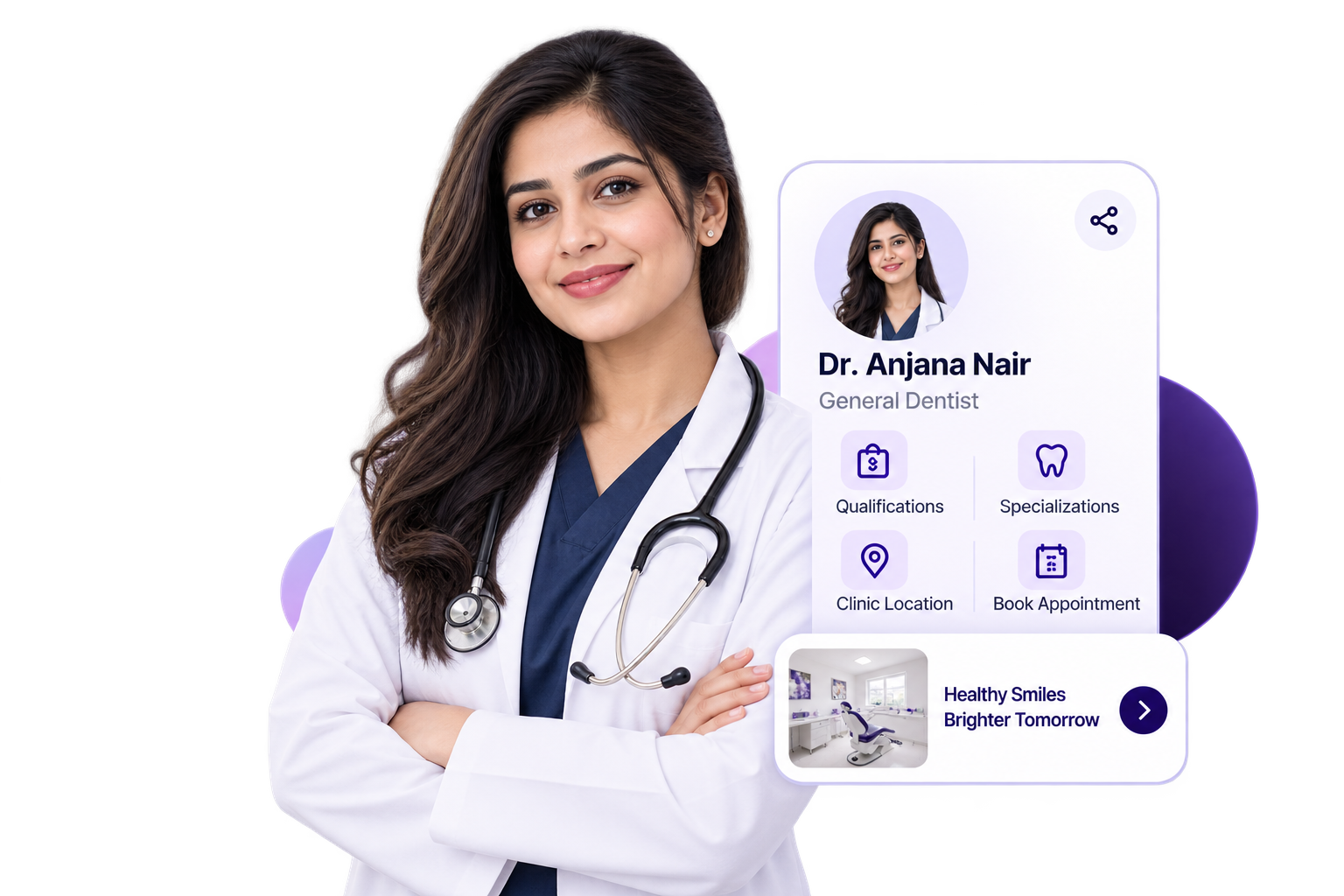 Professional profile illustration